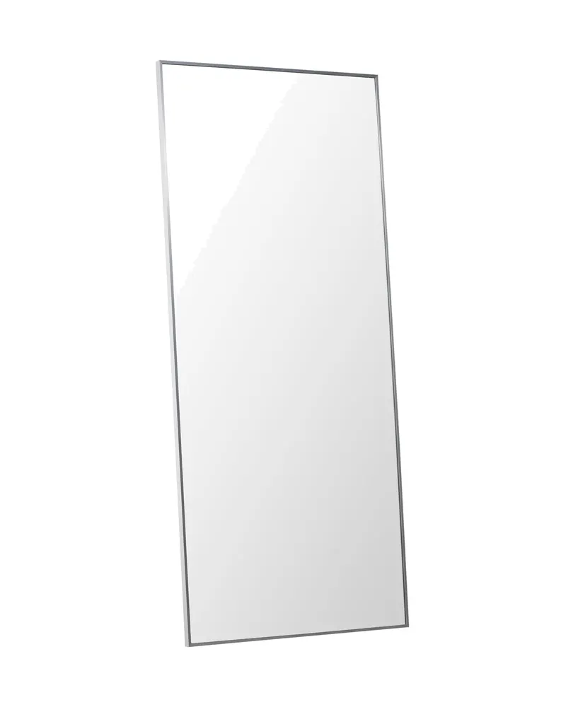 Orlando Wandspiegel, rechteckig mit schmalem Rahmen in 3 × 190 × 85 cm, Silber, Ansicht 7