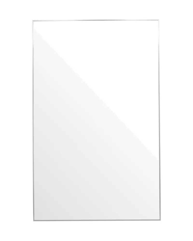 Orlando Wandspiegel, rechteckig mit schmalem Rahmen in 3 × 190 × 120 cm, Silber, Ansicht 1