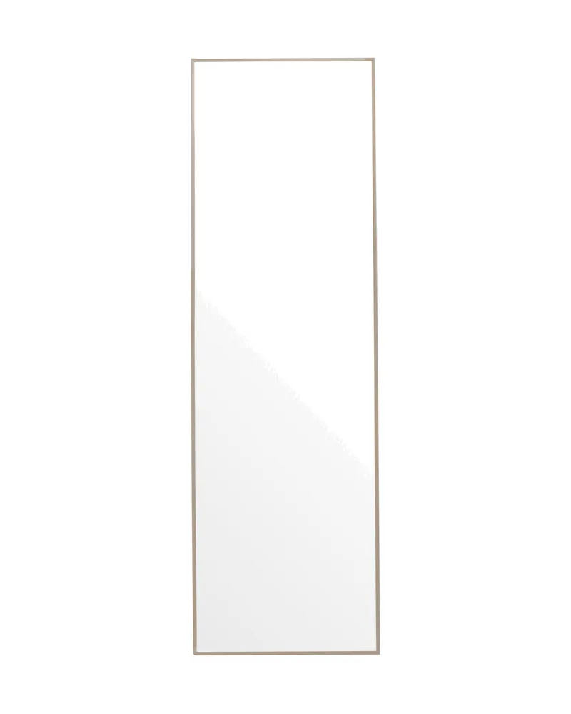Orlando Wandspiegel, rechteckig mit schmalem Rahmen in 3 × 195 × 55 cm, Beige, Ansicht 1