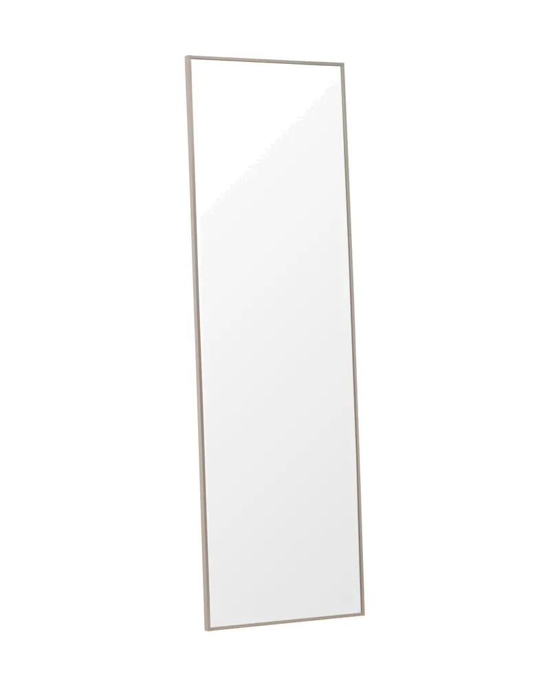 Orlando Wandspiegel, rechteckig mit schmalem Rahmen in 3 × 195 × 55 cm, Beige, Ansicht 2