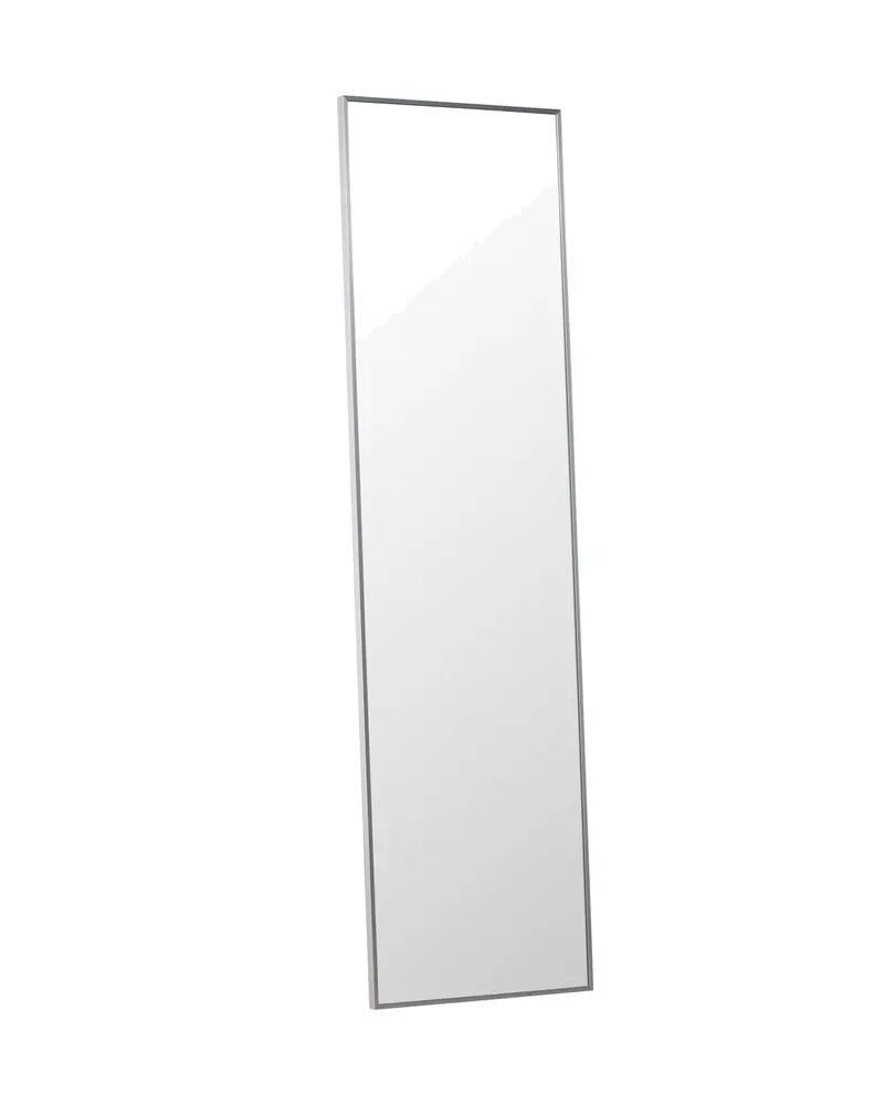 Orlando Wandspiegel, rechteckig mit schmalem Rahmen in 3 × 195 × 55 cm, Silber, Ansicht 7