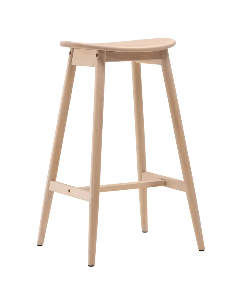 Orust Barhocker aus Kautschukholz mit ovalem Sitz, Ansicht 9