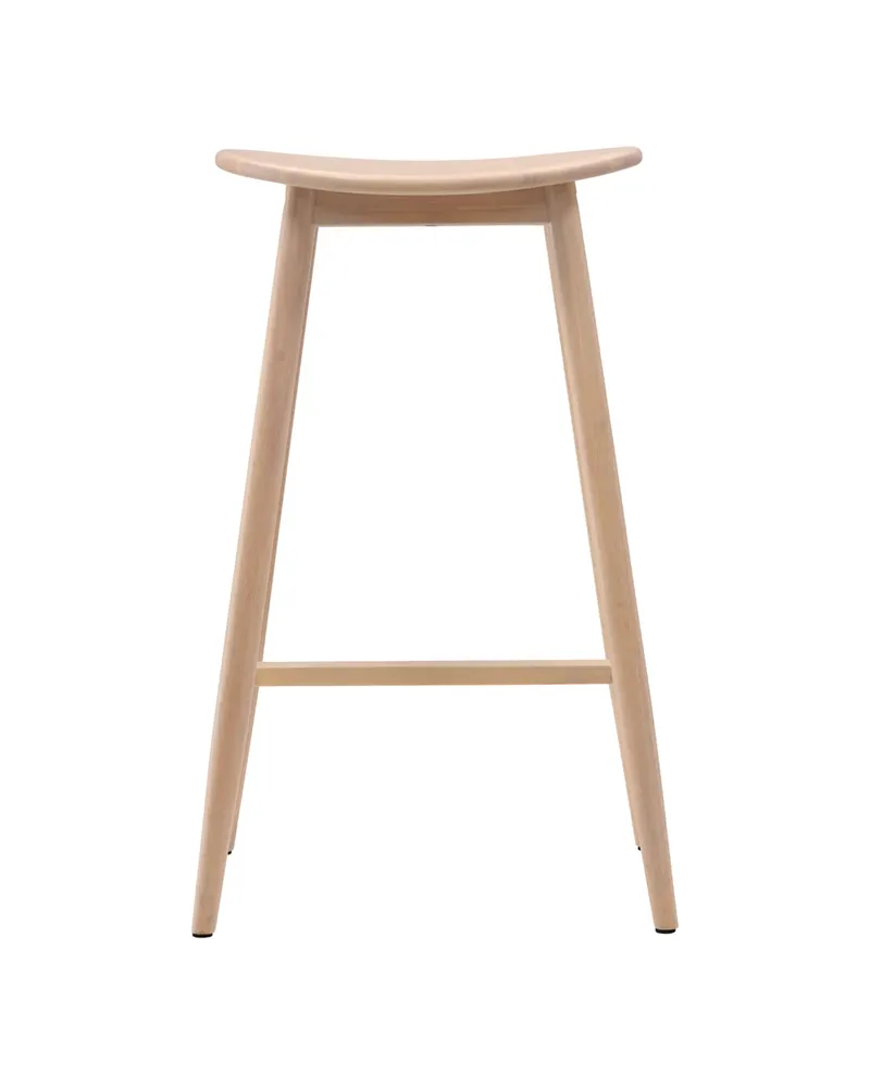 Orust Barhocker aus Kautschukholz mit ovalem Sitz, Ansicht 10