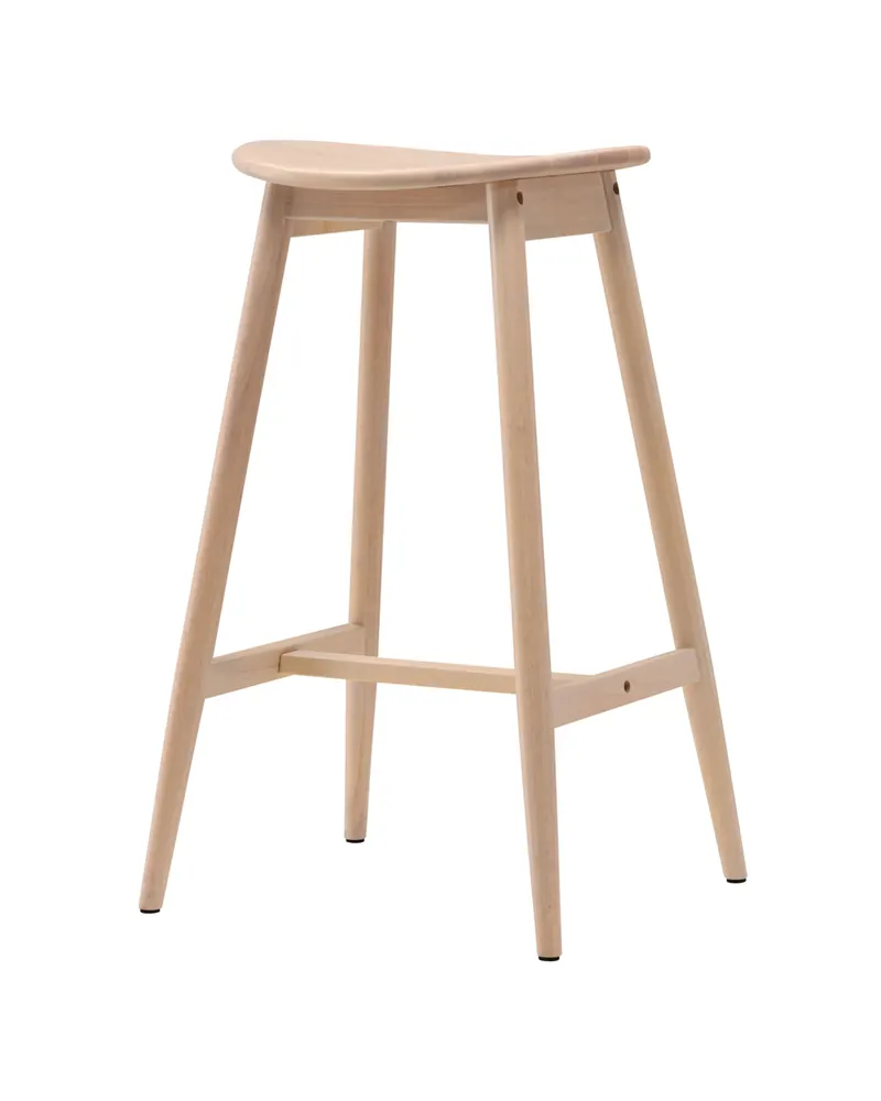 Orust Barhocker aus Kautschukholz mit ovalem Sitz, Ansicht 11