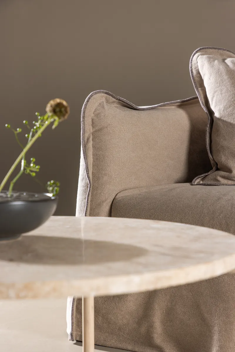 Oskarshamn 3-Sitzer-Sofa mit Baumwollbezug, im Wohnraum, Ansicht 2