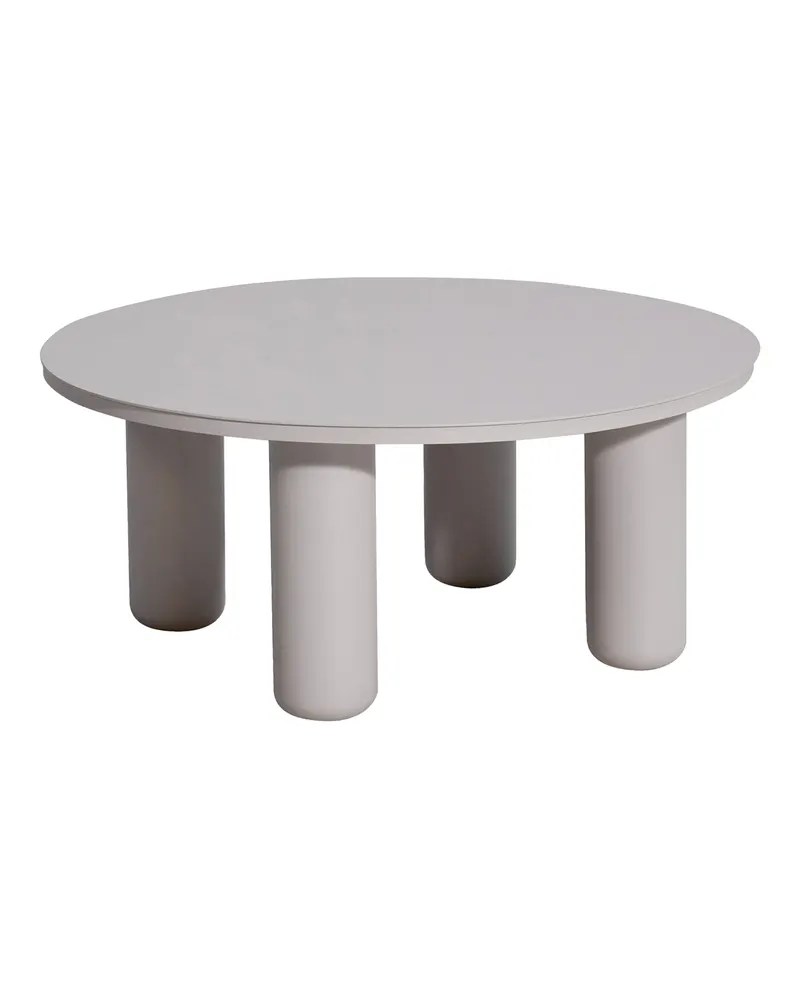Outdoor-Couchtisch Quinn, Hellbeige, 86 × 86 cm