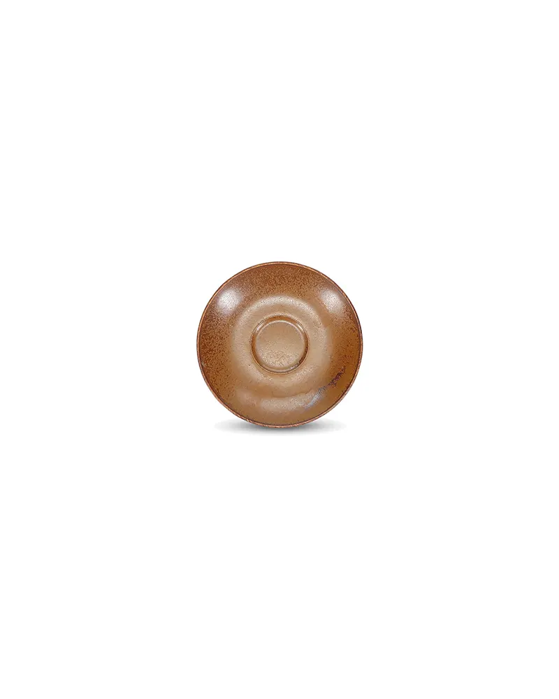 Ovio Mokka-Untertasse aus Porzellan mit Ø 12 cm, Dunkelbraun