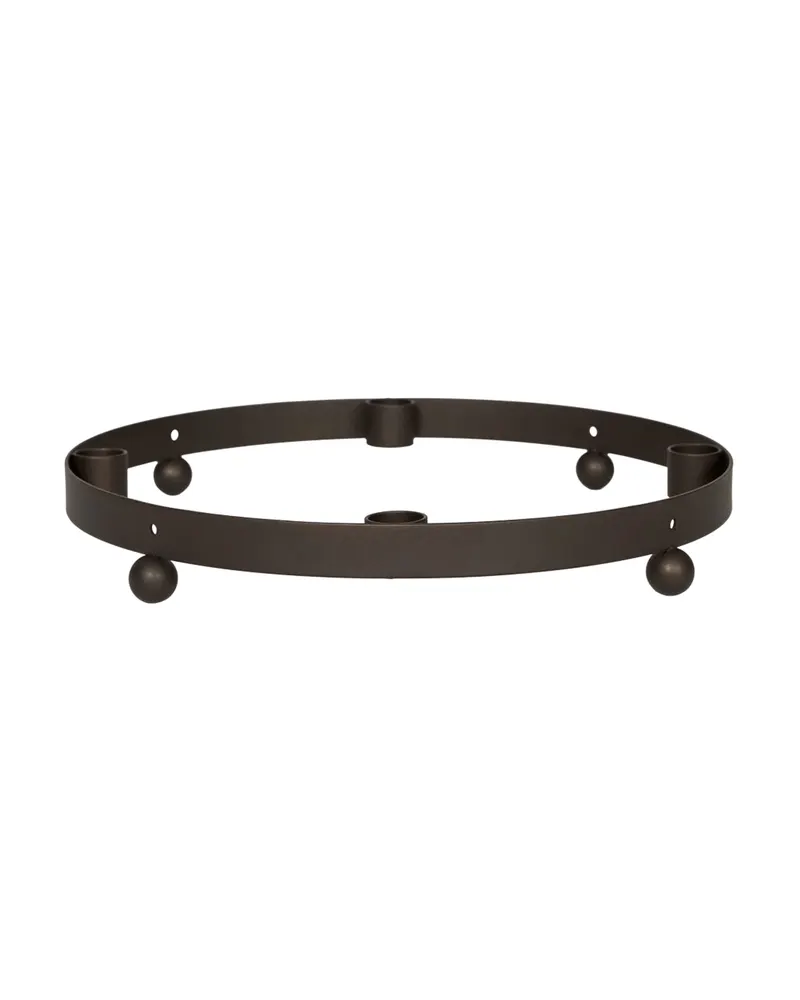 Adventskerzenhalter Pearl von OYOY Living, Braun, messingfarben, Ansicht 1