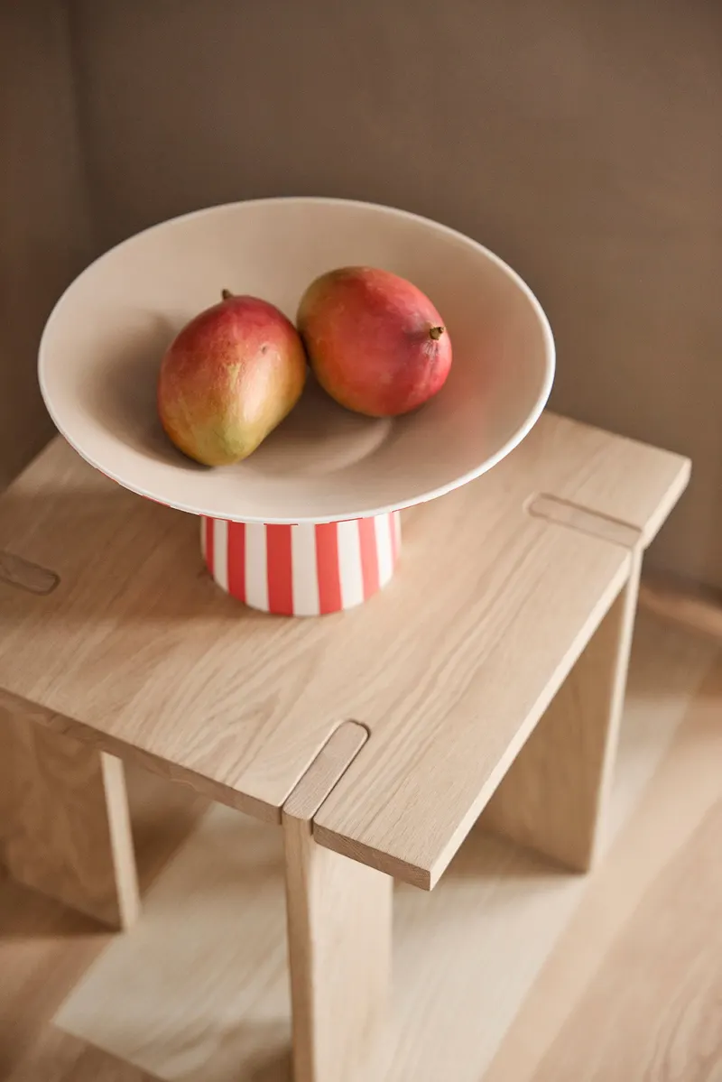 OY Square hoher Beistelltisch aus massiver Eiche, OYOY Living, Natur, L 40 × B 40 × H 45, Ansicht 3