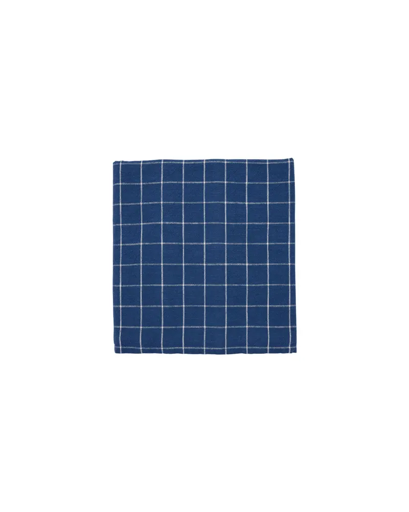 OYOY Grid Tischdecke aus Bio-Baumwolle, 200 × 140 cm, OYOY Living, Blau, Ansicht 1