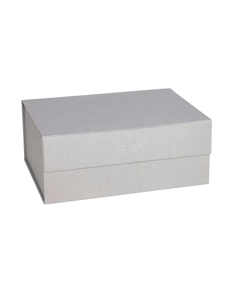 OYOY Living Hako Aufbewahrungsbox A4 aus Karton, Stone, A4-Format, Ansicht 1
