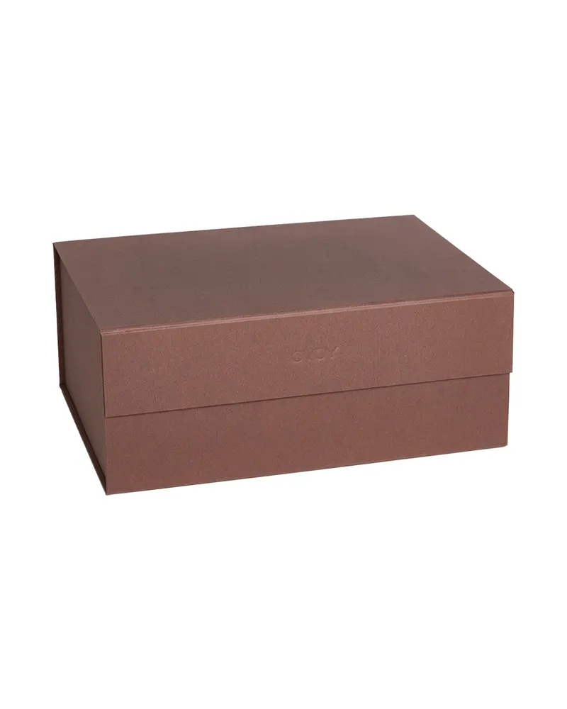 Hako Aufbewahrungsbox A4 aus Karton, Dark Caramel