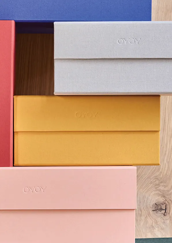OYOY Living Hako Aufbewahrungsbox A5 im japanisch inspirierten Design, Gelb, Ansicht 4