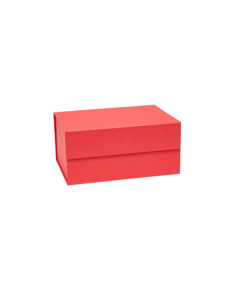 OYOY Living Hako Aufbewahrungsbox A5 im japanisch inspirierten Design, Kirschrot, Ansicht 1