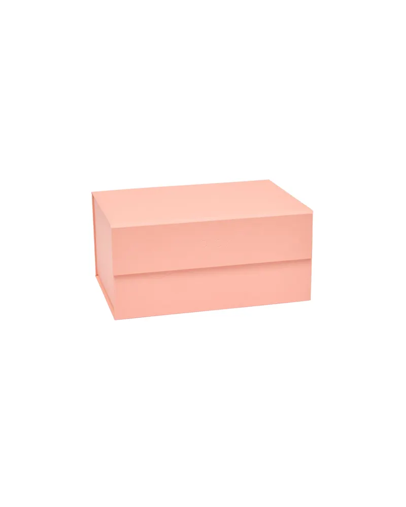 Hako Aufbewahrungsbox A5 im japanisch inspirierten Design, Koralle