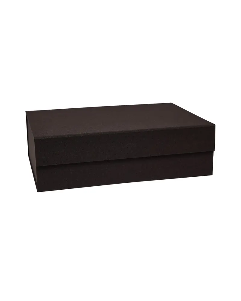 Hako Aufbewahrungsbox im A3-Format aus Karton und Stoff, Braun