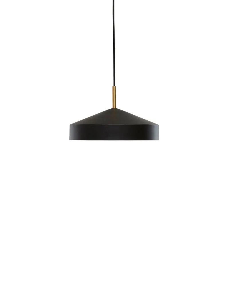 OYOY Hatto Hängeleuchte aus pulverbeschichtetem Metall, OYOY Living, Schwarz, Ø 30 × H 18 cm, Ansicht 1