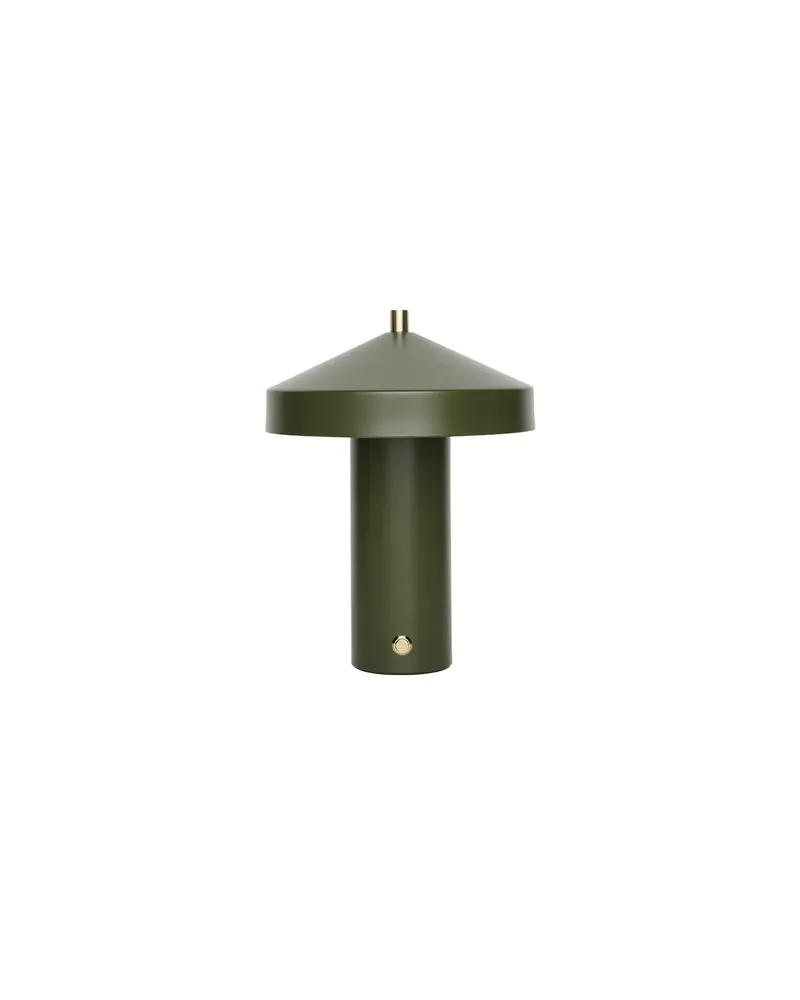 Hatto LED-Tischleuchte aus Stahl und Messing, OYOY Living, Olive, Ansicht 1