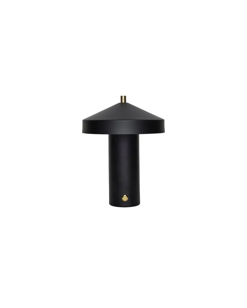 Hatto LED-Tischleuchte aus Stahl und Messing, OYOY Living, Schwarz, Ansicht 1