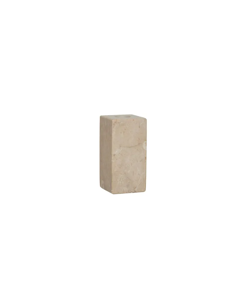 Savi Square Kerzenhalter aus Marmor, hoch, OYOY Living, Beige, Ansicht 1