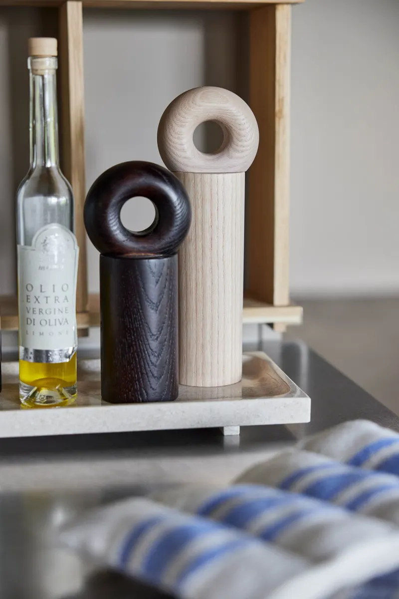 Hoop Gewürzmühle aus Eschenholz mit CrushGrind®, OYOY Living, Nature, Groß, Ansicht 4