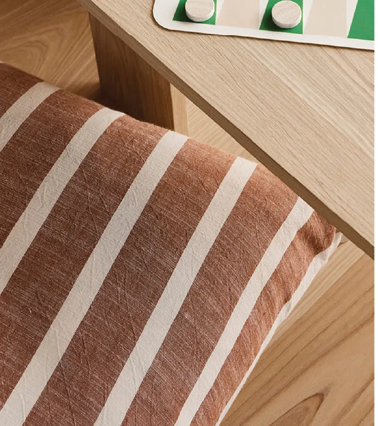 Kara Bodenkissenbezug aus 100 % Baumwolle, OYOY Living, Sienna, Ansicht 3