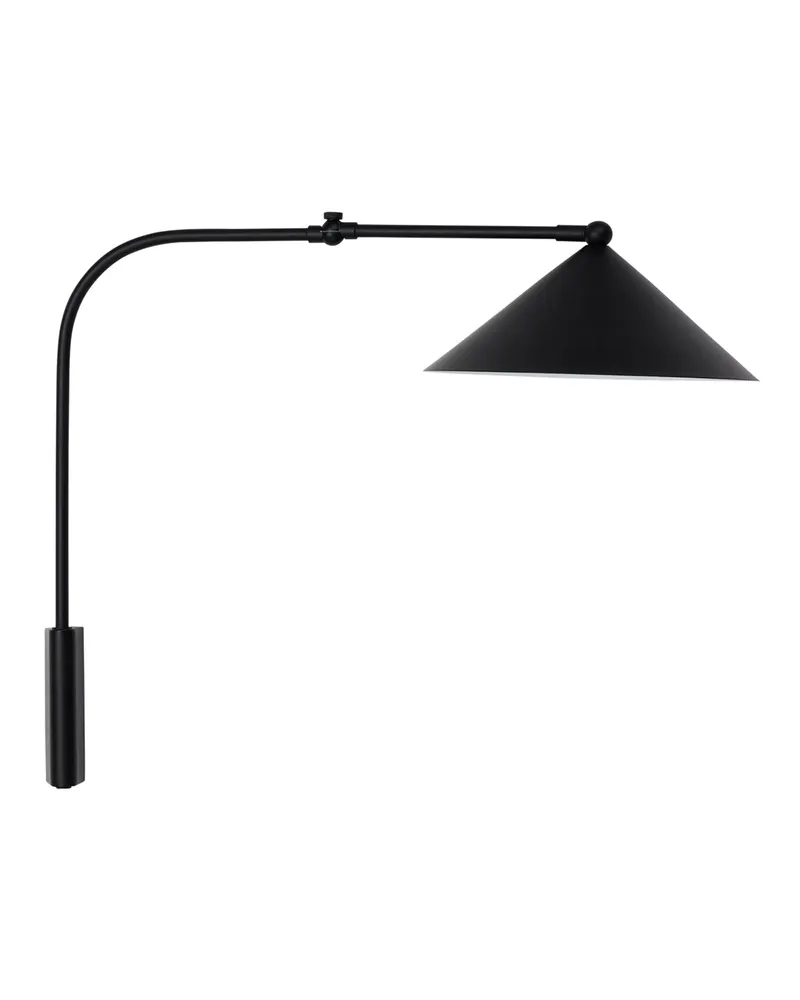 OYOY Living Kasa Wandleuchte aus Metall mit verstellbarem Arm, Schwarz, H 51 × L 60 × B 27 cm, Ansicht 1