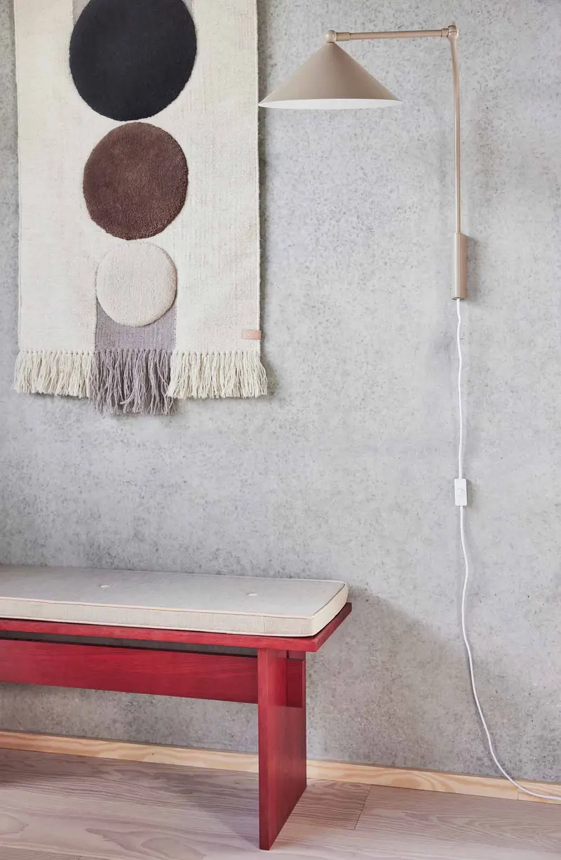 OYOY Living Kasa Wandleuchte aus Metall mit verstellbarem Arm, Cremeweiß, H 51 × L 60 × B 27 cm, Ansicht 2