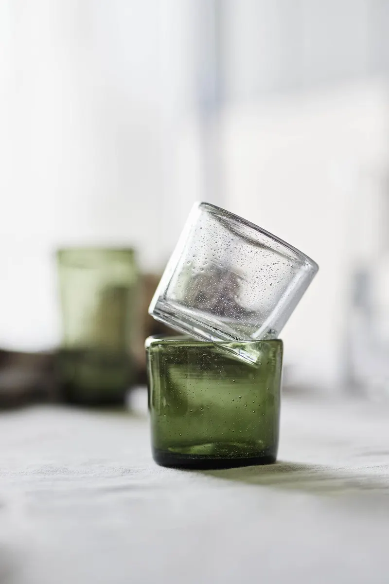 OYOY Kuki Trinkgläser im 4er-Set aus mundgeblasenem Glas, OYOY Living, Klar, Ansicht 2