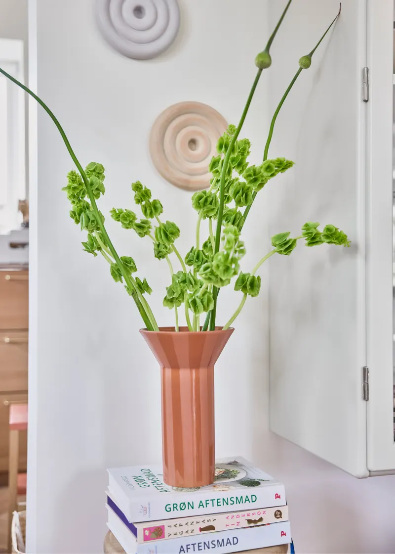 Luonto Vase aus Steinzeug mit handbemalten Streifen, OYOY Living, Terrakotta, Ansicht 2