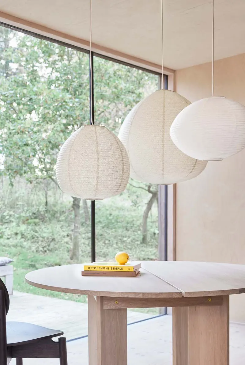 Moyo-Papierschirm aus Papier mit rundem Laternenformat, OYOY Living, Off-White, Groß, Ansicht 3