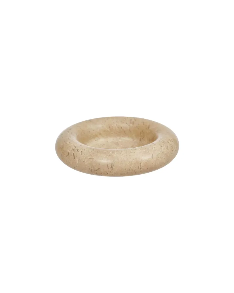 Savi Kerzenhalter aus poliertem Marmor von OYOY Living, Beige, Groß, Ansicht 1
