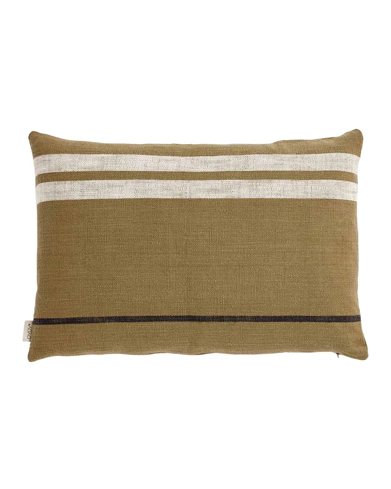OYOY Living Sofuto Long Kissenbezug aus Baumwolle, Khaki, Ansicht 1
