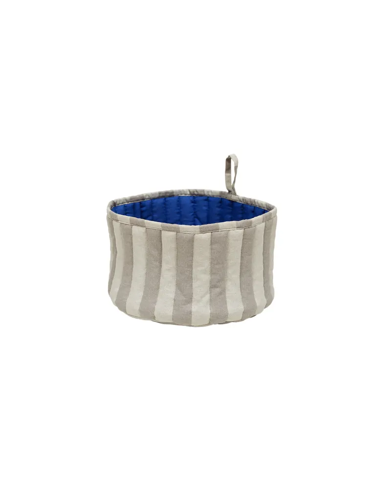 Toppu Brotkorb aus Baumwolle mit Wendefunktion, Clay / Optikblau