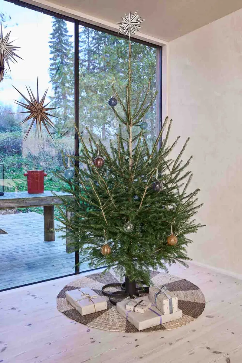Weihnachtsbaumspitze Toppu Christmas Topstar aus Papier und Eisen, OYOY Living, Weiß/Schwarz, Ansicht 2