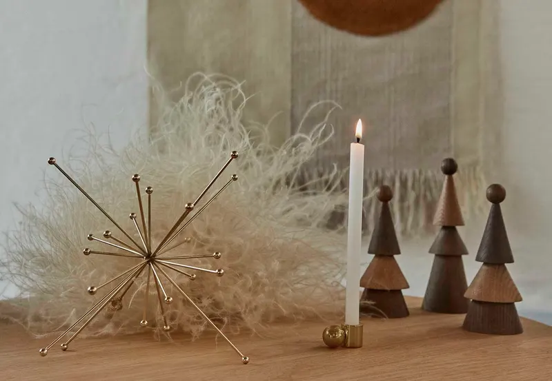 Weihnachtsbaumspitze Topstar aus versilbertem Edelstahl, OYOY Living, Silber, Höhe 24 × Länge 23 × Breite 23 cm, Ansicht 4