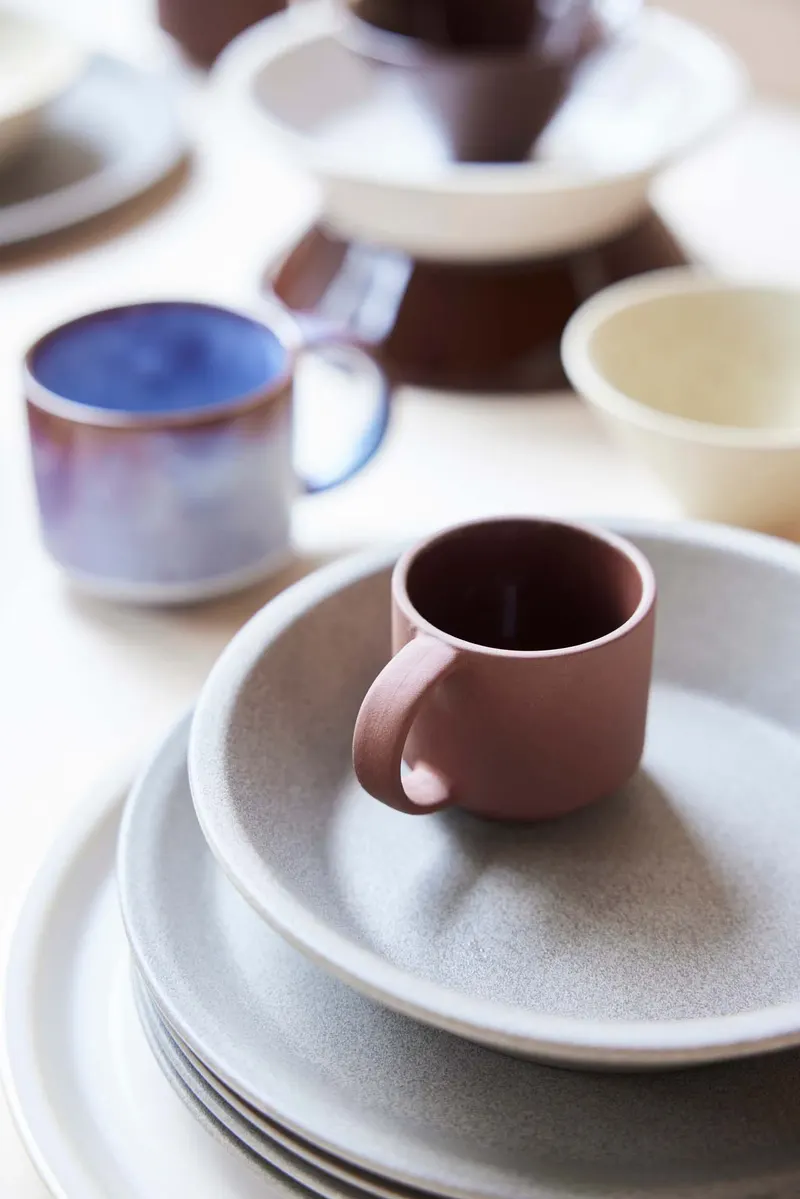 OYOY Living Yuka Espressotassen aus Terrakotta, 2er-Set, Dunkel terrakottafarben, H 5,5 × L 8,2 × B 6 cm, Ansicht 4
