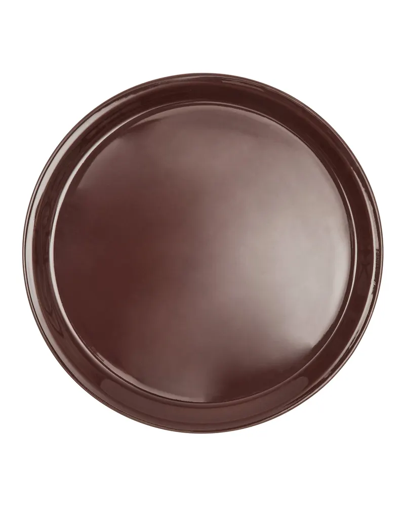 Yuka Essteller aus Terrakotta, 2er-Set, OYOY Living, Dunkelterrakotta, Ø 27 cm, Höhe 1,9 cm, Ansicht 1