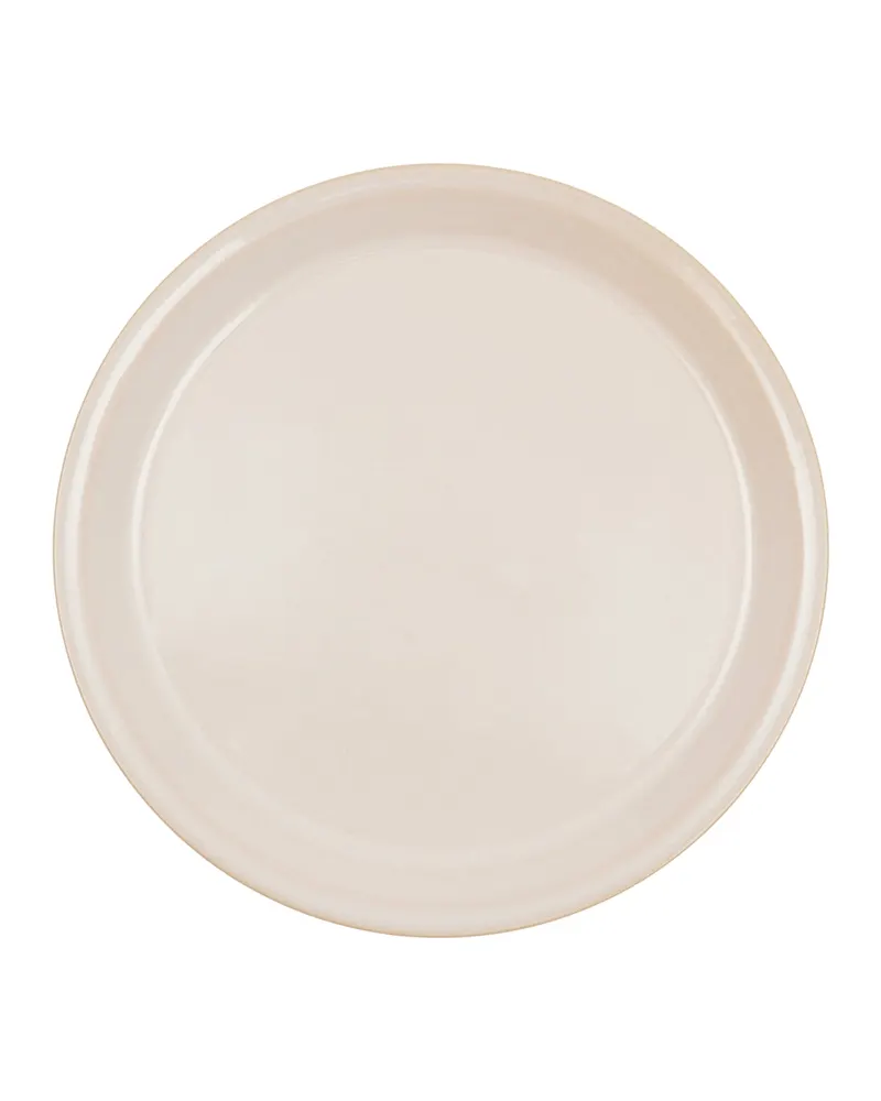 Yuka Lunch-Teller mit handgearbeiteter Glasur im 2er-Set, OYOY Living, Off-White, Ø 22 x H 1,9 cm, Ansicht 1