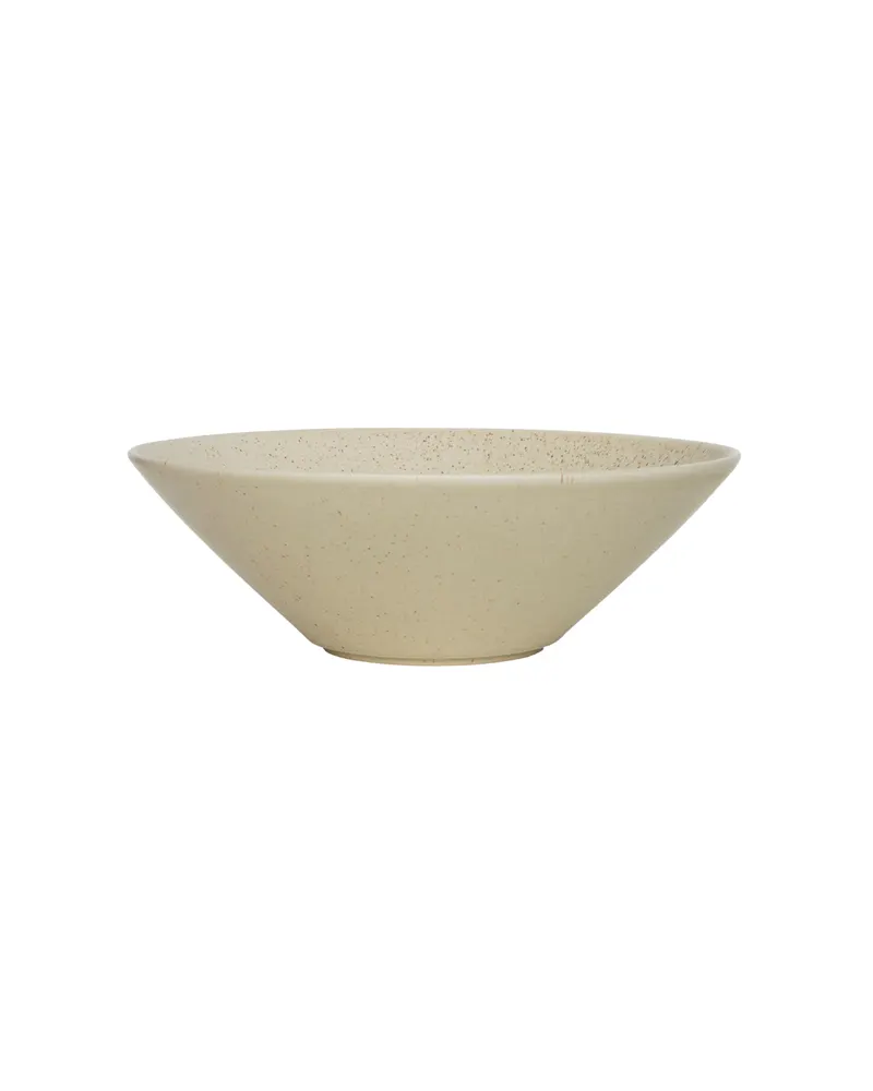 Yuka Schale von OYOY Living mit handgefertigter Oberfläche, Olivgrün, Large, Ansicht 1
