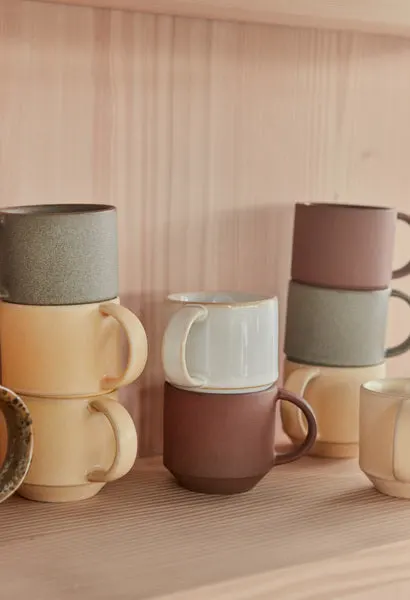 Yuka Tassen im 2er-Set von OYOY Living, Off-white, H 7,5 x L 11 x 8 cm, Ansicht 2