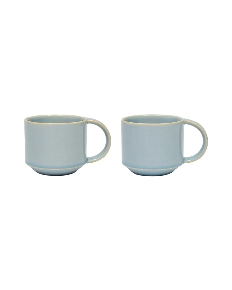 Yuka Tassen im 2er-Set von OYOY Living, Ice Blue, L 11 x B 8 x H 7,5 cm, Ansicht 1