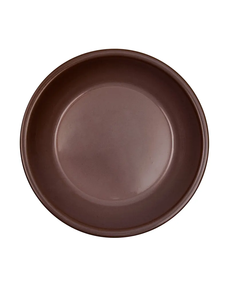 OYOY Yuka tiefer Teller aus Tonware im 2er-Set, OYOY Living, Dunkles Terrakotta, Ø 19 × H 4 cm, Ansicht 1