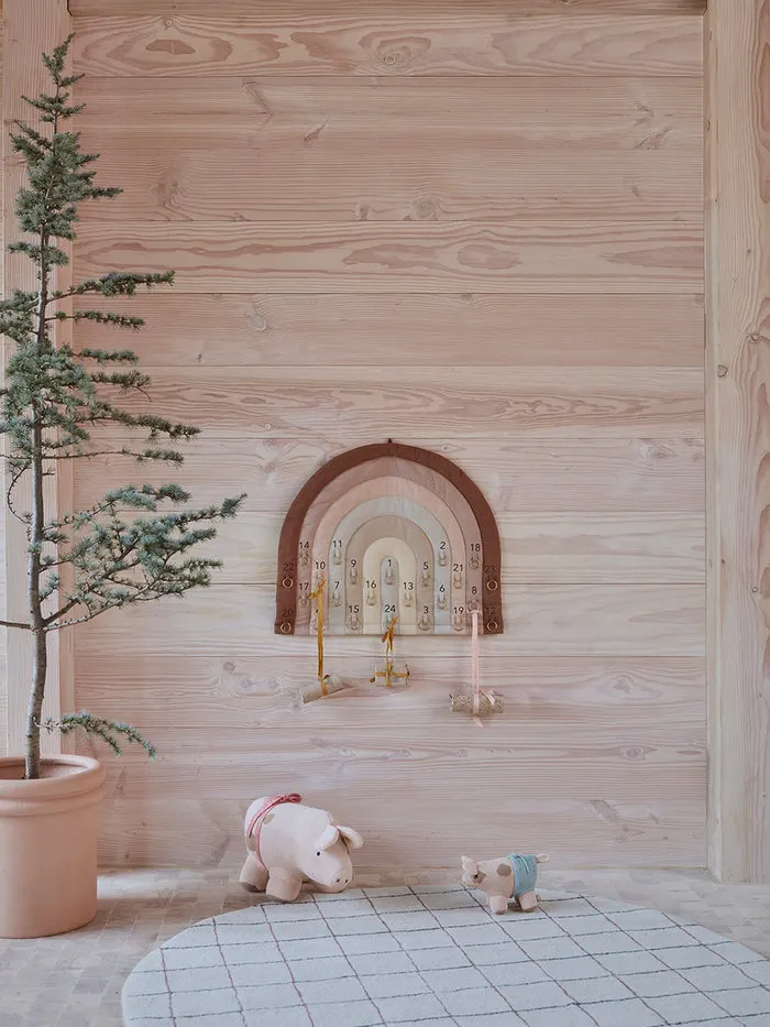 Adventskalender Rainbow aus Bio-Baumwolle, OYOY Mini, Schokobraun, Ansicht 4