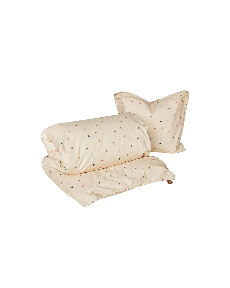 Babybettwäsche Konfetti aus 100 % Baumwolle, Mehrfarbig
