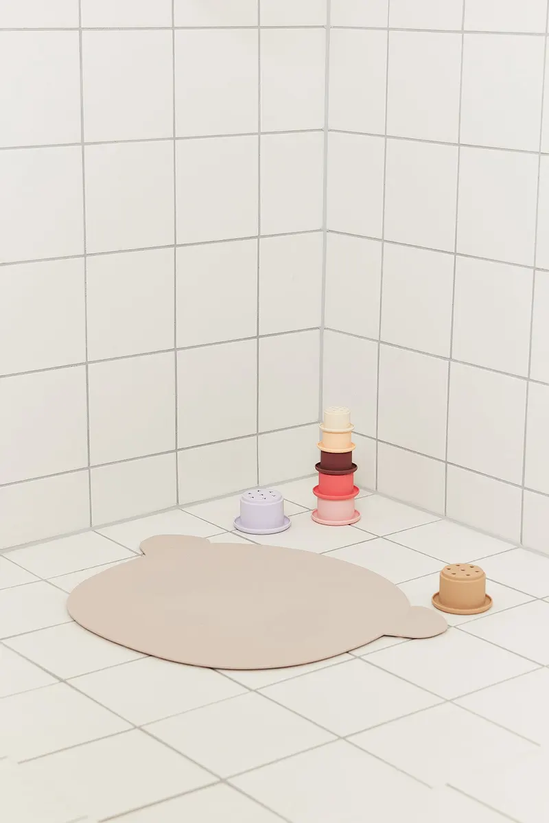 Badematte Ling Ling Panda aus Silikon mit Saugnäpfen, OYOY Mini, Light Rubber, Ansicht 4