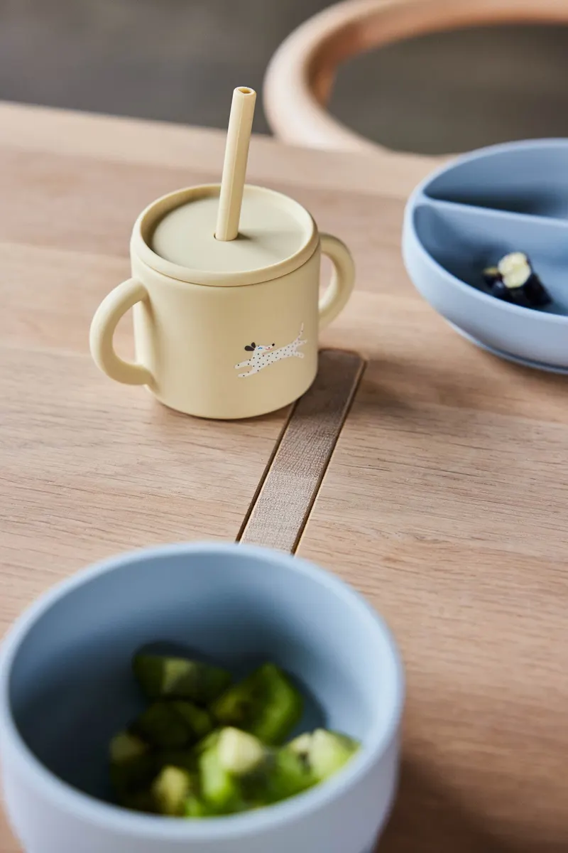 Enkei Kinderbecher aus Silikon mit Dalmatiner-Motiv, OYOY Mini, Mellow, Höhe 13 cm, Ansicht 2