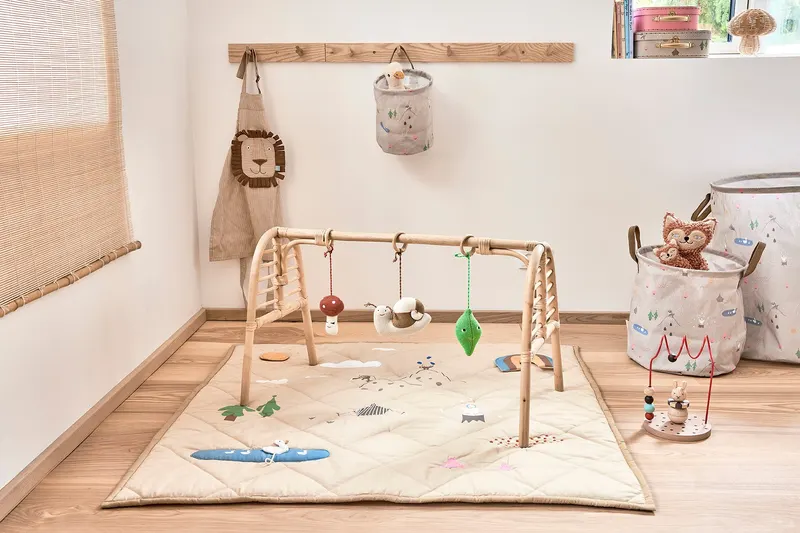 Forest Aktivitätsdecke aus Baumwolle von OYOY Mini, Tonfarben, Ansicht 3