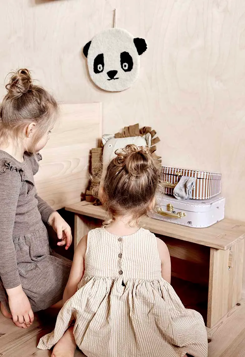 Kinderkoffer-Set Elefant & Streifen aus Karton, 2-teilig, OYOY Mini, Hellblau, Zwei unterschiedliche Größen, Ansicht 3