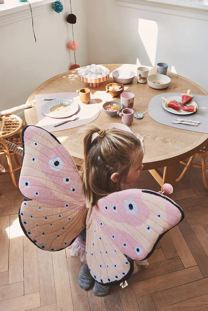 Kinderschalen Tiny Inka aus Silikon im 2er-Set, OYOY Mini, Dusty Blue und Clay, 5,5 × 14 × 11 cm, Ansicht 2